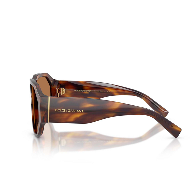 Occhiali da sole Dolce & Gabbana DG4504 306373 striped brown - 3/4