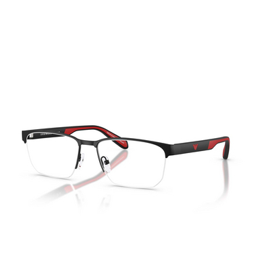 Gafas graduadas Emporio Armani EA1162 3085 matte black - Vista tres cuartos