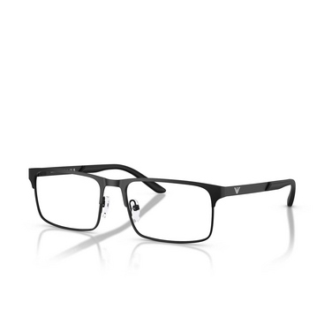 Gafas graduadas Emporio Armani EA1170 3001 matte black - Vista tres cuartos