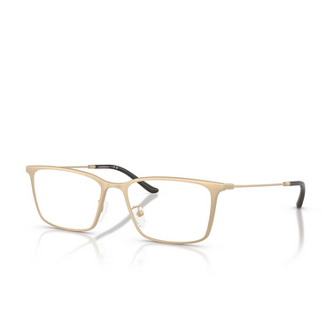Emporio Armani EA1173D Korrektionsbrillen 3403 matte brushed pale gold - Dreiviertelansicht