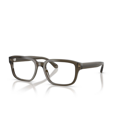 Emporio Armani EA3255 Eyeglasses 6249 shiny transparent grey - three-quarters view