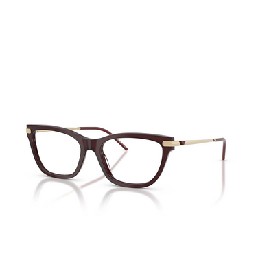 Emporio Armani EA3262 Korrektionsbrillen 6265 shiny opal bordeaux - Dreiviertelansicht