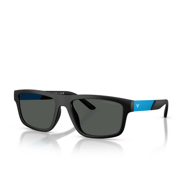 Emporio Armani EA4244U Sunglasses 500187 matte black - three-quarters view