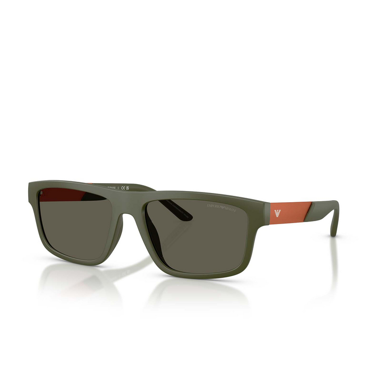 Occhiali da sole Emporio Armani EA4244U 618471 matte green - 2/3