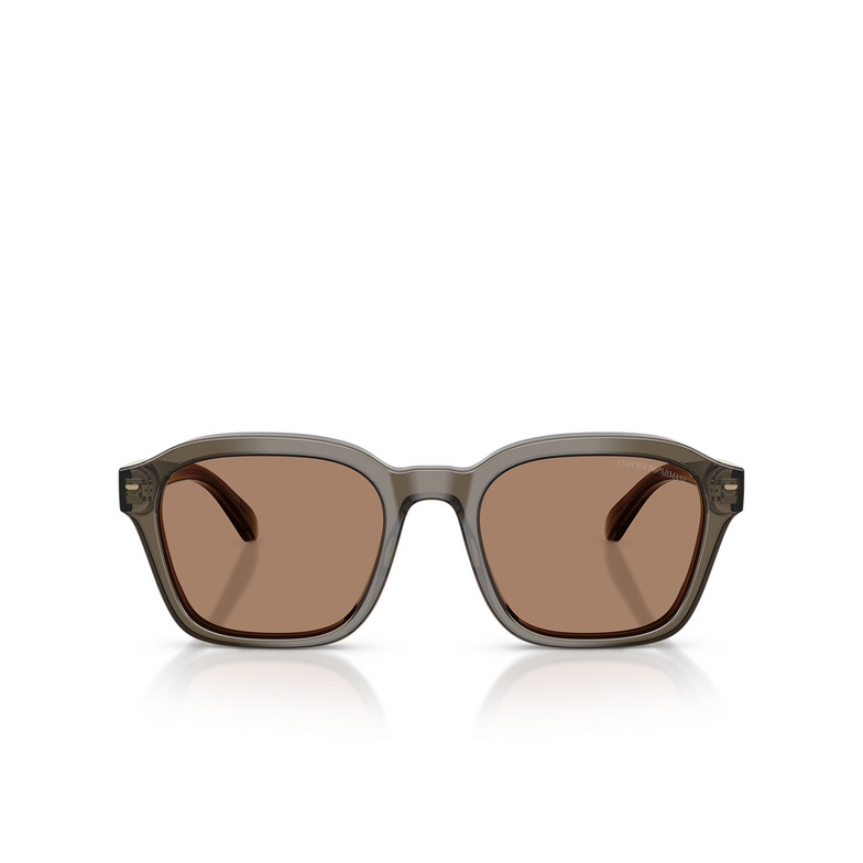 Occhiali da sole Emporio Armani EA4245U 624973 shiny transparent grey - 1/3
