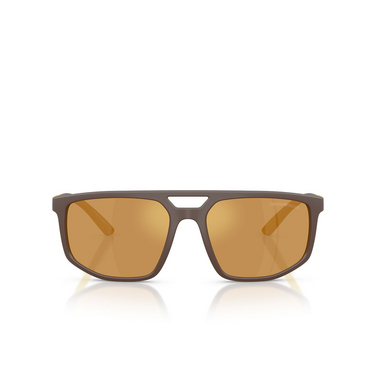 Occhiali da sole Emporio Armani EA4248U 62586H matte brown - frontale