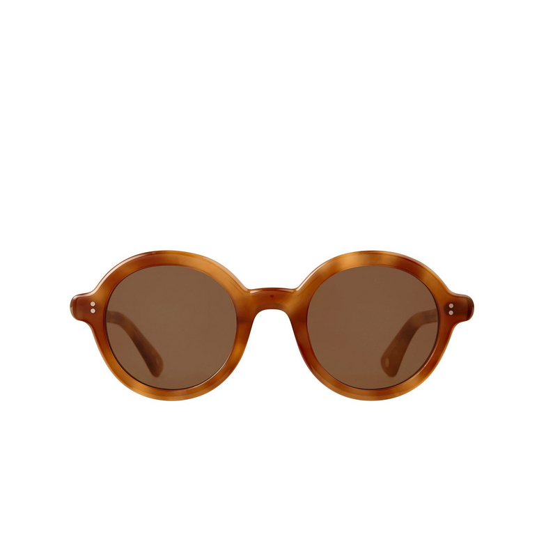 Lunettes de soleil Garrett Leight JULIEN SUN EMT/SFO ember tortoise/semi-flat oak - 1/4