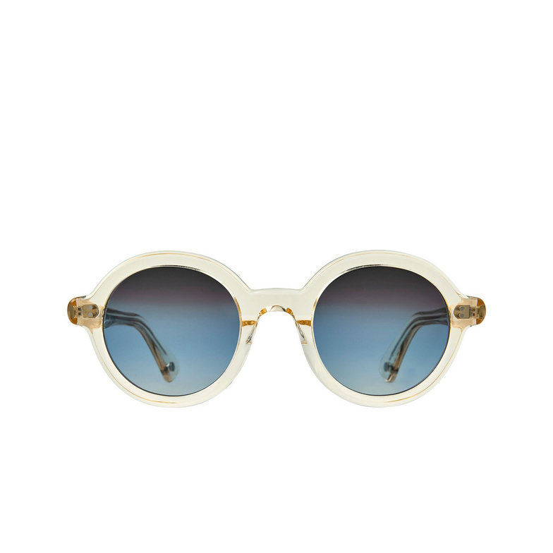 Garrett Leight JULIEN Sunglasses ICE/SFSPG ice/semi-flat sapphire gradient - 1/3