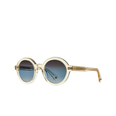 Garrett Leight JULIEN Sunglasses ICE/SFSPG ice/semi-flat sapphire gradient - three-quarters view