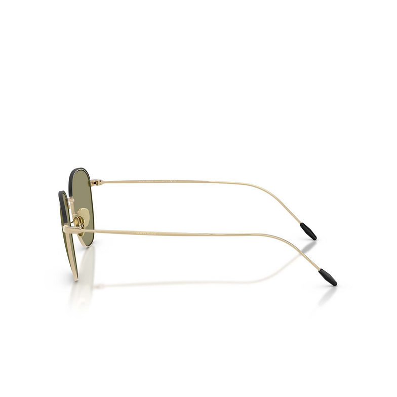 Giorgio Armani AR6048 30132A pale gold / matte black - 3/4