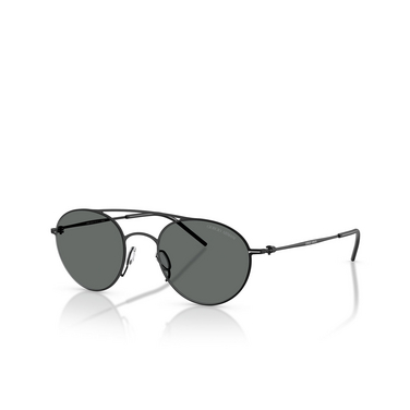 Lunettes de soleil Giorgio Armani AR6169 300187 matte black - Vue trois quarts