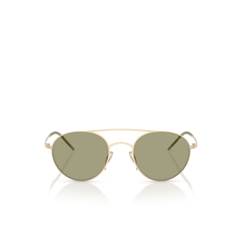 Gafas de sol Giorgio Armani AR6169 30022A matte pale gold - 1/4