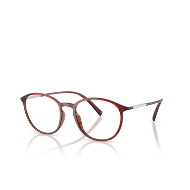 Gafas graduadas Giorgio Armani AR7275U 6237 transparent bordeaux - Vista tres cuartos