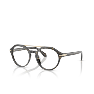 Occhiali da vista Giorgio Armani AR7278U 6233 green havana - tre quarti