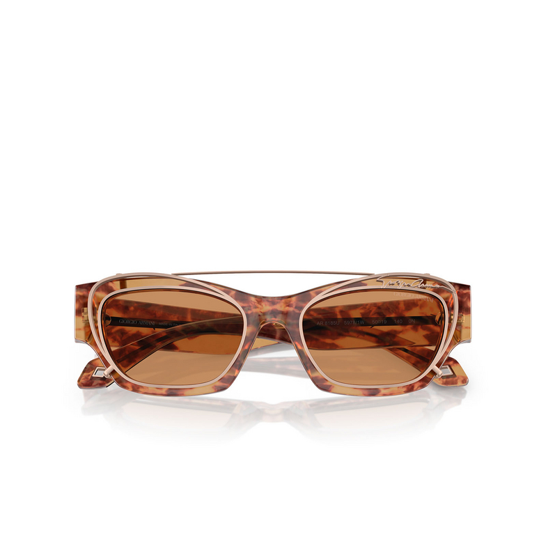 Lunettes de vue Giorgio Armani AR8185U 59781W orange havana - 2/5