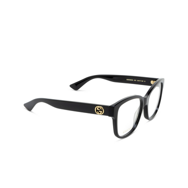 Gucci GG0038ON Korrektionsbrillen 001 black - Dreiviertelansicht