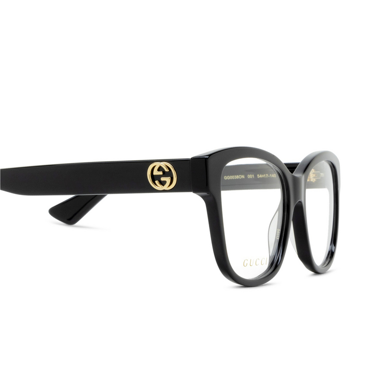 Gucci GG0038ON Eyeglasses 001 black - 3/4