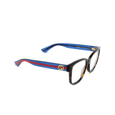 Gafas graduadas Gucci GG0038ON 003 havana - Vista tres cuartos