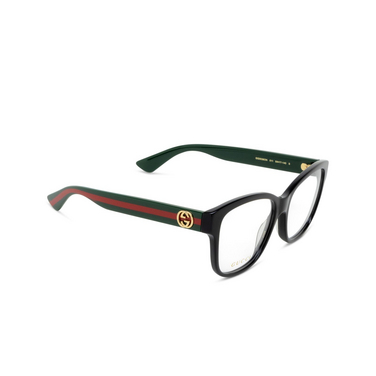 Gafas graduadas Gucci GG0038ON 011 black - Vista tres cuartos