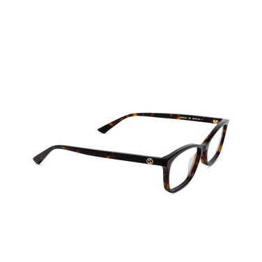 Gucci GG0613O Eyeglasses 002 havana - three-quarters view