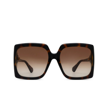 Occhiali da sole Gucci GG0876SA 002 havana - frontale