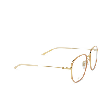 Gucci GG1197OA Korrektionsbrillen 002 gold - Dreiviertelansicht