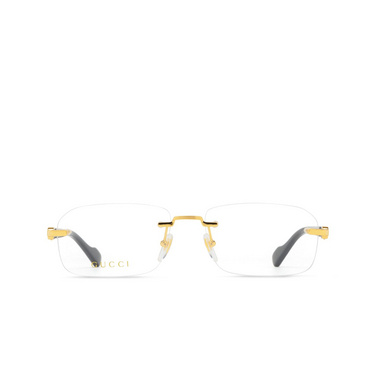 Lunettes de vue Gucci GG1221O 001 gold - Vue de face