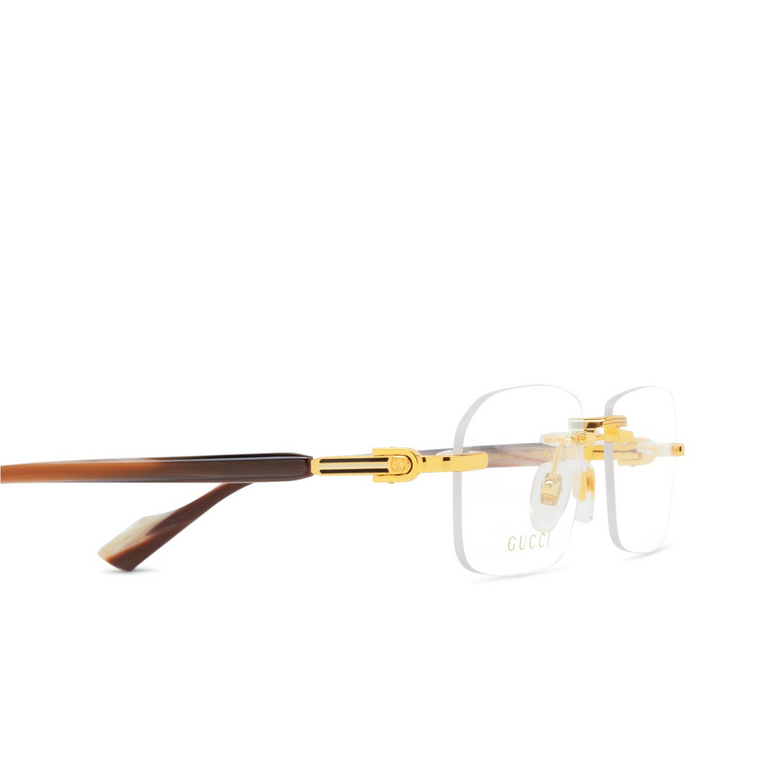 Lunettes de vue Gucci GG1221O 002 gold - 3/4