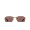 Occhiali da sole Gucci GG1221S 002 gold - anteprima prodotto 1/4