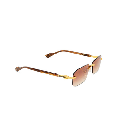 Gucci GG1221S Sunglasses 004 gold - three-quarters view