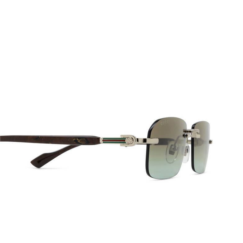 Gucci GG1221S Sunglasses 008 silver - 3/4