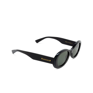 Lunettes de soleil Gucci GG1587S 001 black - Vue trois quarts