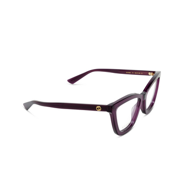 Gafas graduadas Gucci GG1686O 011 violet - Vista tres cuartos