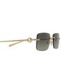 Occhiali da sole Gucci GG1703S 005 gold - anteprima prodotto 3/4
