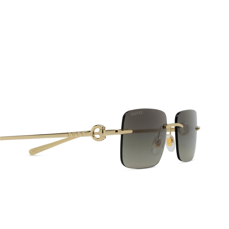 Occhiali da sole Gucci GG1703S 005 gold - 3/4