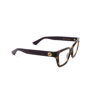 Gafas graduadas Gucci GG1715O 007 havana - Vista tres cuartos