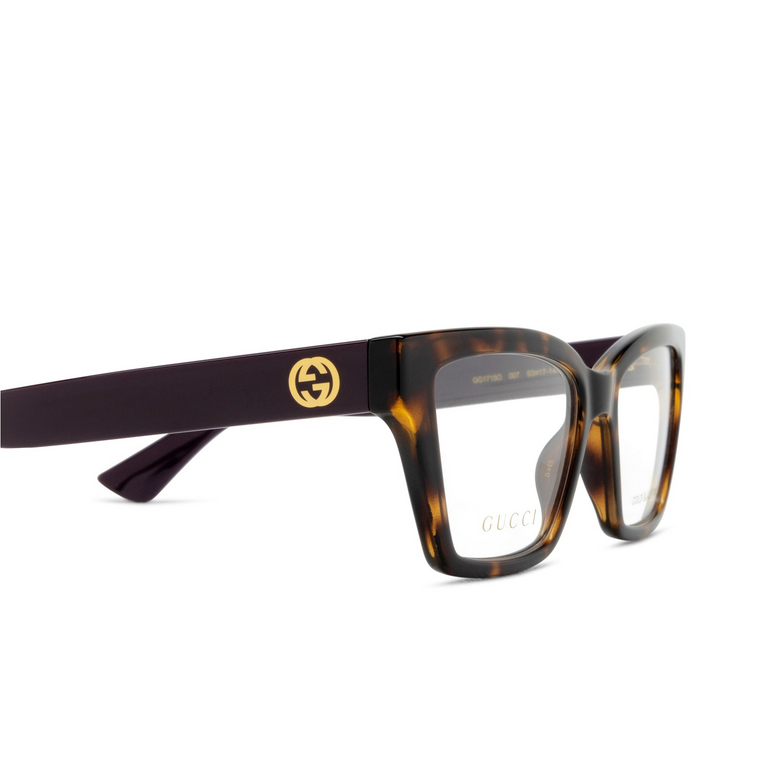 Gucci GG1715O Eyeglasses 007 havana - 3/4