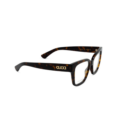 Lunettes de vue Gucci GG1791O 006 havana - Vue trois quarts