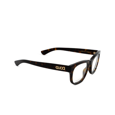 Gafas graduadas Gucci GG1796O 002 havana - Vista tres cuartos