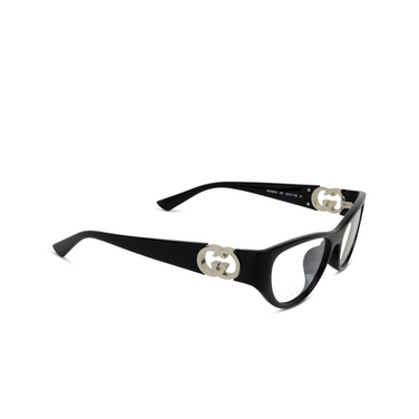 Gucci GG1825O Eyeglasses 001 black - three-quarters view