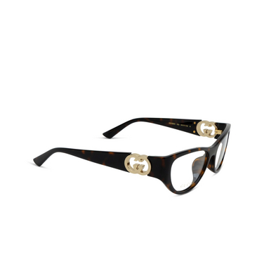 Gucci GG1825O Eyeglasses 002 havana - three-quarters view