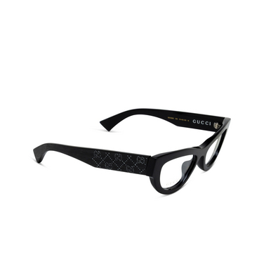 Gafas graduadas Gucci GG1836O 004 black - Vista tres cuartos