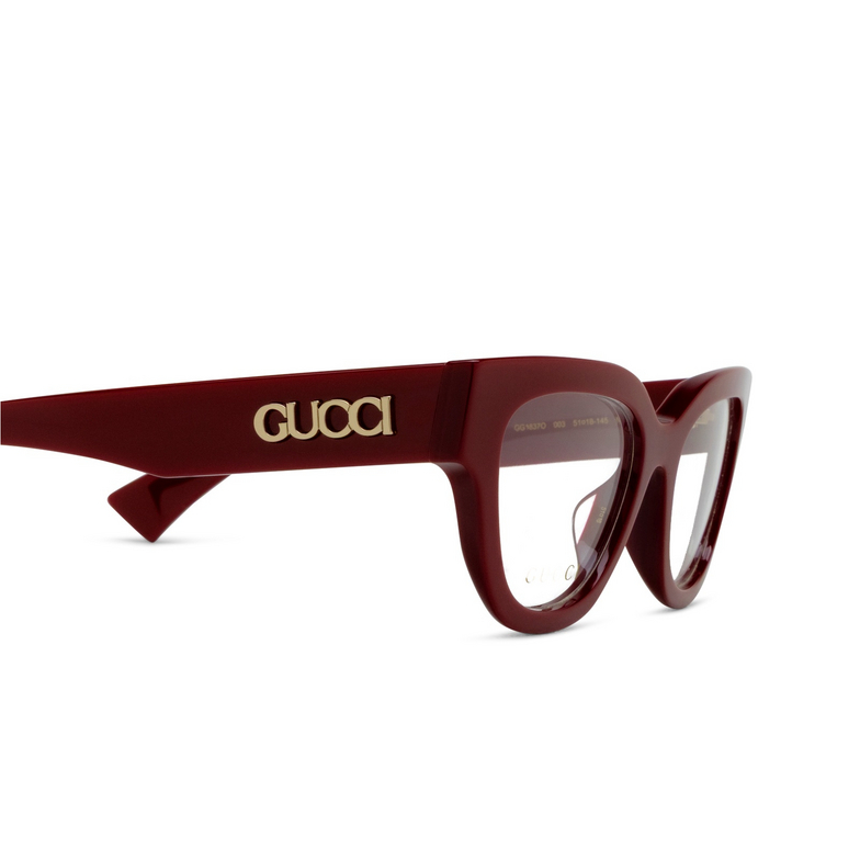 Gucci GG1837O Korrektionsbrillen 003 burgundy - 3/4