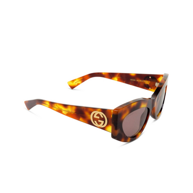 Lunettes de soleil Gucci GG1843S 003 havana - Vue trois quarts