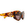 Gucci GG1843S Sunglasses 003 havana - product thumbnail 3/4