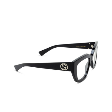 Gafas graduadas Gucci GG1847O 001 black - Vista tres cuartos