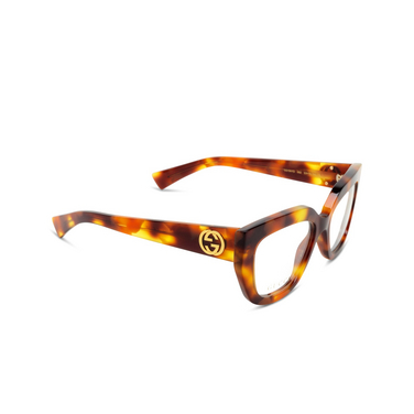 Gafas graduadas Gucci GG1847O 002 havana - Vista tres cuartos