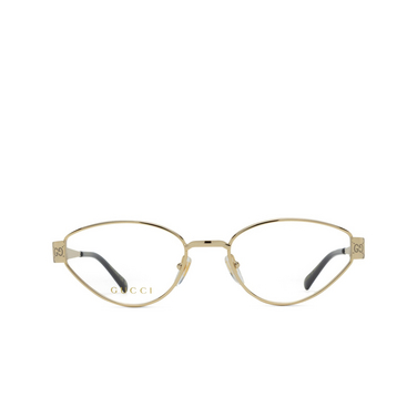 Lunettes de vue Gucci GG1853O 001 gold - Vue de face