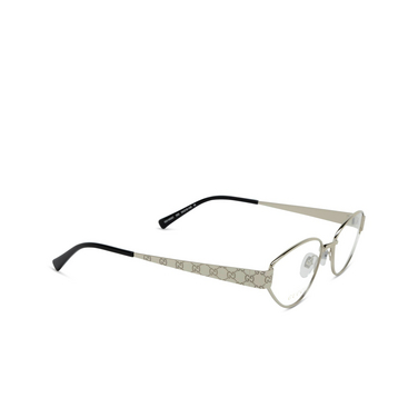 Occhiali da vista Gucci GG1853O 002 silver - tre quarti