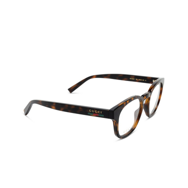 Gafas graduadas Gucci GG1859O 002 havana - Vista tres cuartos